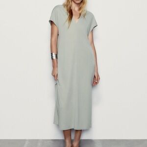 Zara V-Neck Tunic Dress